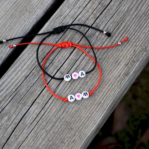pendant necklaces 2pcs/pairs custom black red thread diy letter paired bracelets women men heart name lucky bracelet friendship pulseras, Silver
pendant necklaces 2pcs/pairs custom black red thread diy letter paired bracelets women men heart name lucky bracelet friendship pulseras, Silver