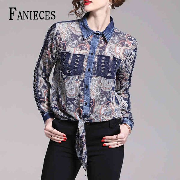 women runway shirts blouses fashion long sleeved vintage casual shirt printed female blusa feminina streetwear 210520, White
women runway shirts blouses fashion long sleeved vintage casual shirt printed female blusa feminina streetwear 210520, White