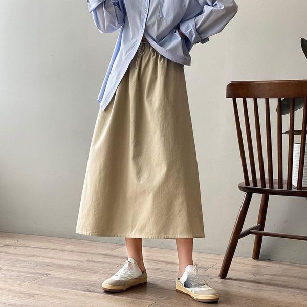 skirts japan safari style simple solid womens lace-up elastic waist a-line long skirt 2021 spring summer chic faldas mujer, Black
skirts japan safari style simple solid womens lace-up elastic waist a-line long skirt 2021 spring summer chic faldas mujer, Black