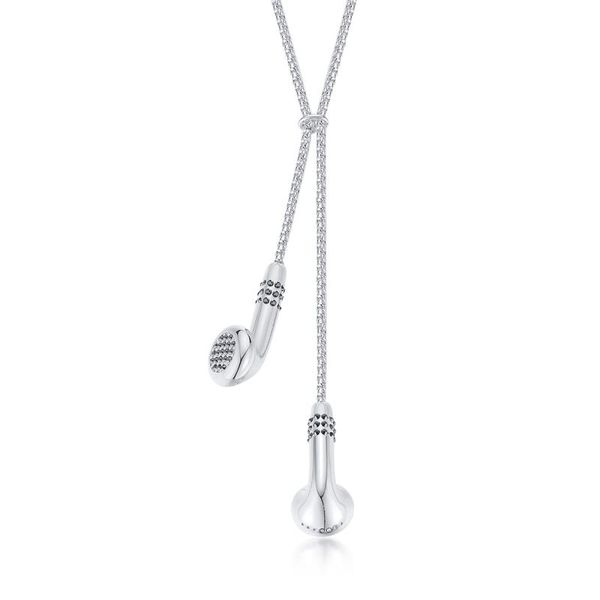 pendant necklaces original stainless steel creative earphone with rhinestone for men necklace hip hop collier music lover jewelry gift, Silver
pendant necklaces original stainless steel creative earphone with rhinestone for men necklace hip hop collier music lover jewelry gift, Silver