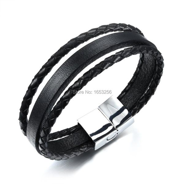 tennis selling stainless steel jewelry multilayer leather bangle women men's fashion punk bracelet 8.26'', Golden;silver
tennis selling stainless steel jewelry multilayer leather bangle women men's fashion punk bracelet 8.26'', Golden;silver