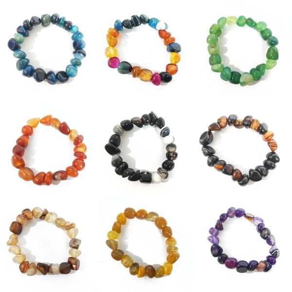 irregular colorful energy stone beaded charm bracelets for women men elastic yoga party club jewelry fashion accessories, Golden;silver
irregular colorful energy stone beaded charm bracelets for women men elastic yoga party club jewelry fashion accessories, Golden;silver