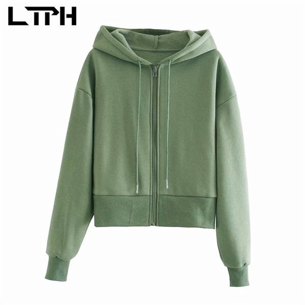 ltph fashion casual short women's hoodies simple loose comfortable warm hoodie sweatshirts zipper coat autumn winter 210423, Black
ltph fashion casual short women's hoodies simple loose comfortable warm hoodie sweatshirts zipper coat autumn winter 210423, Black