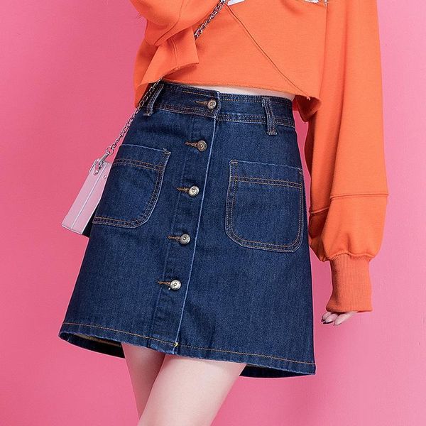denim skirt spring summer women short a-line buttom skirts high waist slim pocket clothes for female causal, Black
denim skirt spring summer women short a-line buttom skirts high waist slim pocket clothes for female causal, Black