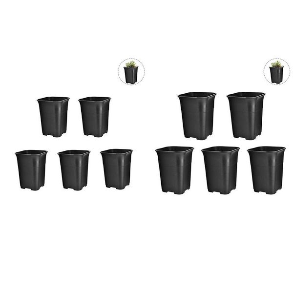 planters & pots 10 pcs black square high waist mini nursery pot planter succulent plant small flower planters, 5 m s
planters & pots 10 pcs black square high waist mini nursery pot planter succulent plant small flower planters, 5 m s