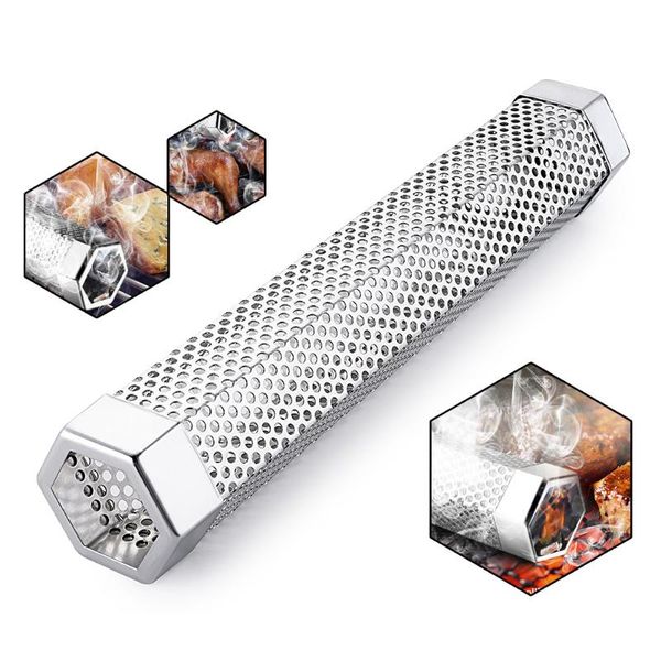 12''hex bbq grill cold smoking mesh tube smoke generator stainless pellet smoker in gas electric charcoal grills tools & accessori
12''hex bbq grill cold smoking mesh tube smoke generator stainless pellet smoker in gas electric charcoal grills tools & accessori