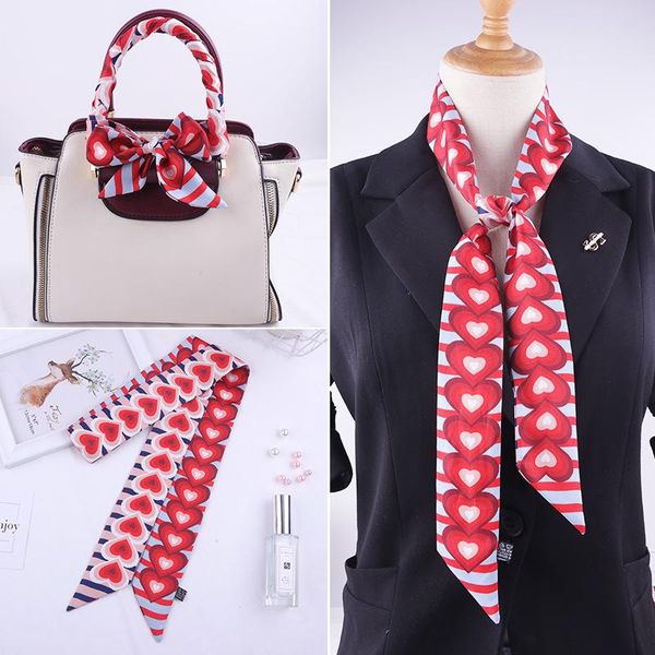 scarves 2021 ladies love printed handbag ribbon fashion scarf multifunctional necktie hand knitted 5*120cm, Blue;gray
scarves 2021 ladies love printed handbag ribbon fashion scarf multifunctional necktie hand knitted 5*120cm, Blue;gray