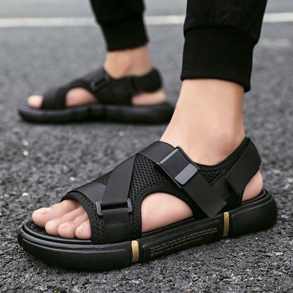 2021 fashion sandals men summer shoes flat non-slip mens beach sandals thick sole male holiday shoes black a3492
2021 fashion sandals men summer shoes flat non-slip mens beach sandals thick sole male holiday shoes black a3492