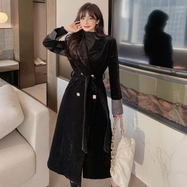 women's wool & blends temperament woolen coat womens clothing 2021 autumn winter fashion mid-length all-match black gold velvet jacket
women's wool & blends temperament woolen coat womens clothing 2021 autumn winter fashion mid-length all-match black gold velvet jacket