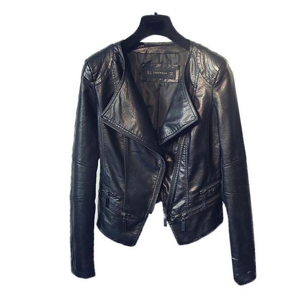women's leather & faux 2021 fashing spring autumn ladies motorcycle jackets women turn-down collar zipper slim black moto biker jacket
women's leather & faux 2021 fashing spring autumn ladies motorcycle jackets women turn-down collar zipper slim black moto biker jacket