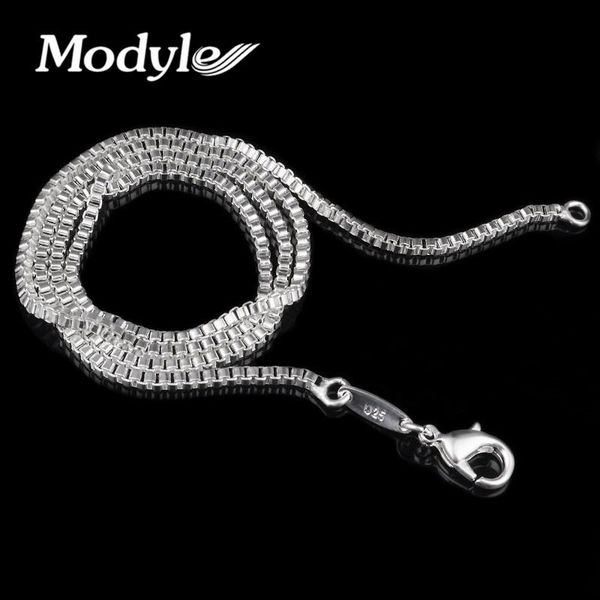 modyle 1.4mm width 16-24 inches box chains necklace for woman, Silver 
modyle 1.4mm width 16-24 inches box chains necklace for woman, Silver