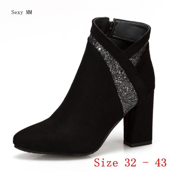 boots spring autumn high heels women ankle heel shoes woman short small plus size 32 - 43, Black
boots spring autumn high heels women ankle heel shoes woman short small plus size 32 - 43, Black