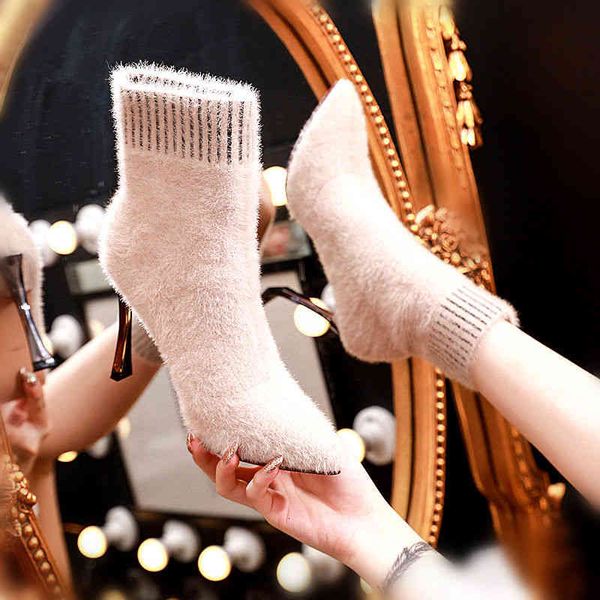 dress shoes boots mid calf woman fall winter socks women's fur high heels short boot female thin heel booties pointed toes beige b, Black
dress shoes boots mid calf woman fall winter socks women's fur high heels short boot female thin heel booties pointed toes beige b, Black