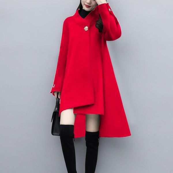 women's wool & blends woolen jackets clothing 2021 coat women long slim thick autumn and winter coats female jacket black red
women's wool & blends woolen jackets clothing 2021 coat women long slim thick autumn and winter coats female jacket black red