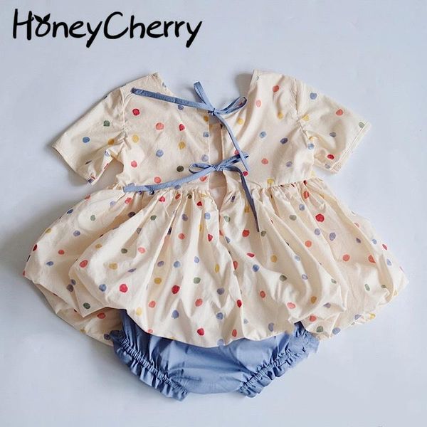 clothing sets 2021 summer children color polka dot shirt and shorts set bud skirt girl bow two clothes outfits, White
clothing sets 2021 summer children color polka dot shirt and shorts set bud skirt girl bow two clothes outfits, White