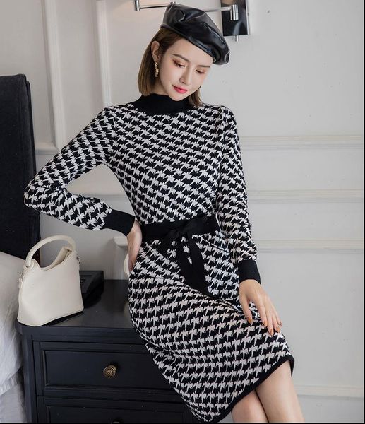 goose foot patern womens dress long knit women midi sweater elegant bowtie knot a line thick warm turtleneck, Black;gray
goose foot patern womens dress long knit women midi sweater elegant bowtie knot a line thick warm turtleneck, Black;gray