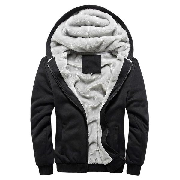 men's hoodies & sweatshirts fashion winter thick men casual hooded wool liner warm sweatshirt zipper coats sudadera hombre plus eu size, Black
men's hoodies & sweatshirts fashion winter thick men casual hooded wool liner warm sweatshirt zipper coats sudadera hombre plus eu size, Black