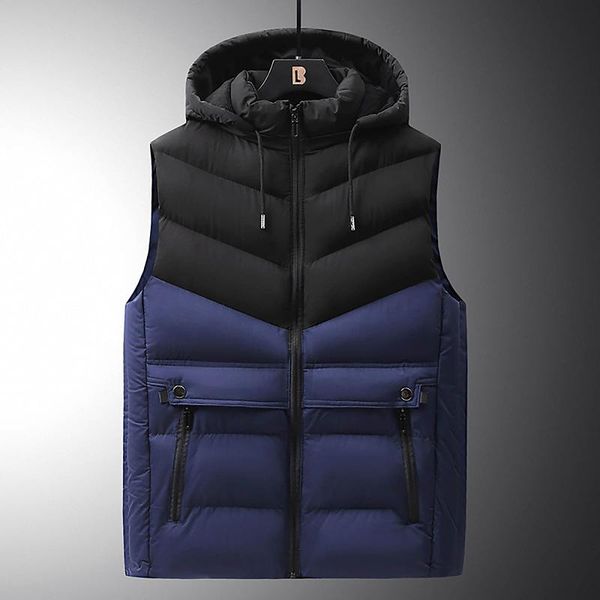 men's vests nice pupolar men bicolor spliced coat autum winter thick warm outwear hooded jacket solid color vest chaleco hombre, Black;white
men's vests nice pupolar men bicolor spliced coat autum winter thick warm outwear hooded jacket solid color vest chaleco hombre, Black;white