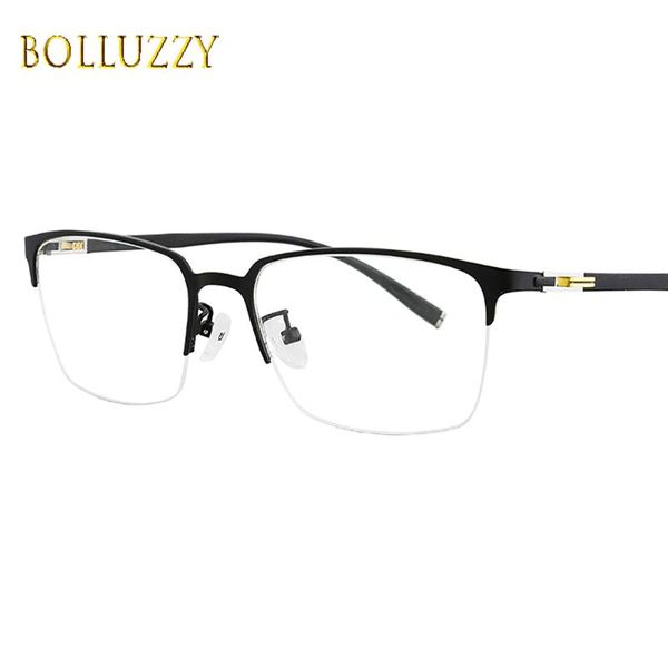 fashion sunglasses frames metal half rim glasses for men big semi prescription eyeglasses men's progressive oculos brand design, Black
fashion sunglasses frames metal half rim glasses for men big semi prescription eyeglasses men's progressive oculos brand design, Black