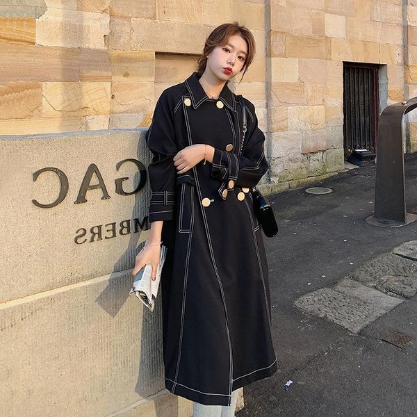 women's trench coats windbreaker women mid-length split line lapel 2021 autumn and winter british style ladies coat high quality, Tan;black
women's trench coats windbreaker women mid-length split line lapel 2021 autumn and winter british style ladies coat high quality, Tan;black