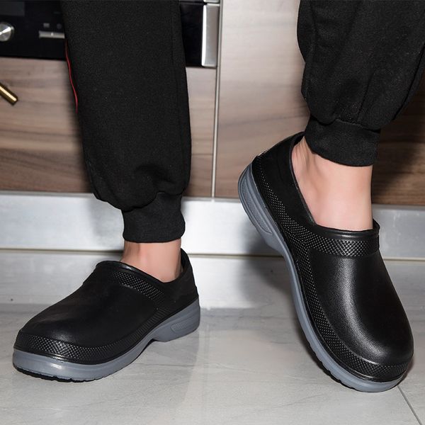 eva chef shoes non-slip waterproof oil-proof kitchen cook flat working shoes l restaurant clogs men multicolor, Black
eva chef shoes non-slip waterproof oil-proof kitchen cook flat working shoes l restaurant clogs men multicolor, Black