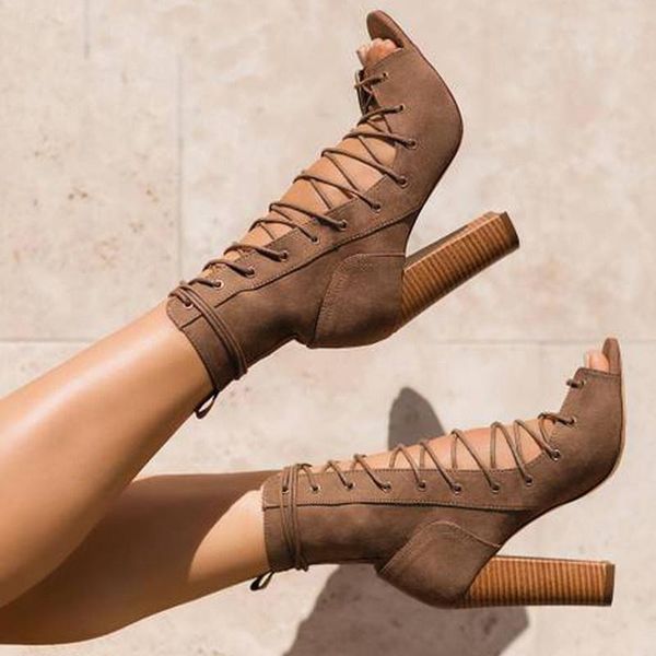 boots flock roman womens ladies open toe high heels fashion autumn sandals peep cross-tied women size 35-40, Black
boots flock roman womens ladies open toe high heels fashion autumn sandals peep cross-tied women size 35-40, Black