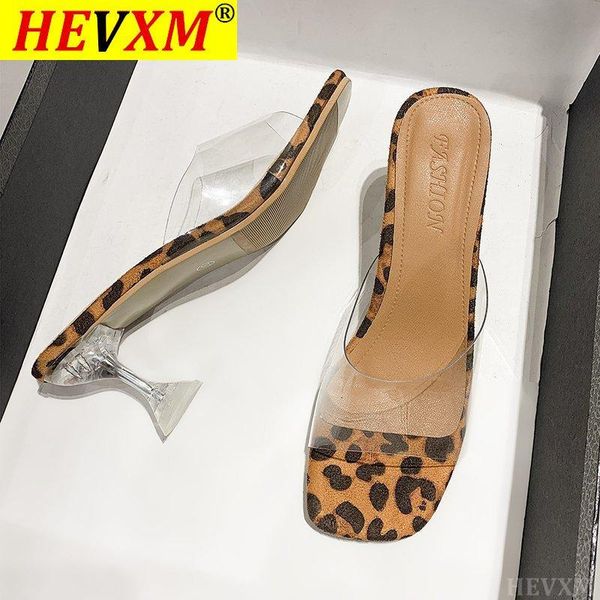 big shoes 34-42 leopard print sandals open toe high heels women transparent slippers clear zapatillas mujer casa, Black
big shoes 34-42 leopard print sandals open toe high heels women transparent slippers clear zapatillas mujer casa, Black
