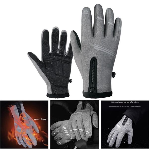winter cycling gloves thermal warm windproof bike full finger press screen for sport ski, Black
winter cycling gloves thermal warm windproof bike full finger press screen for sport ski, Black