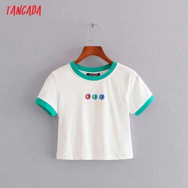 tangada women flowers print cotton crop t shirt short sleeve o neck tees ladies casual tee shirt street wear 3h101 210609, White
tangada women flowers print cotton crop t shirt short sleeve o neck tees ladies casual tee shirt street wear 3h101 210609, White