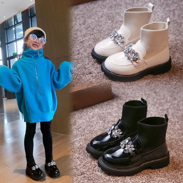 flat shoes girls' short boots 2021 fashion rhinestone socks single princess sweet flowers, Black;grey
flat shoes girls' short boots 2021 fashion rhinestone socks single princess sweet flowers, Black;grey
