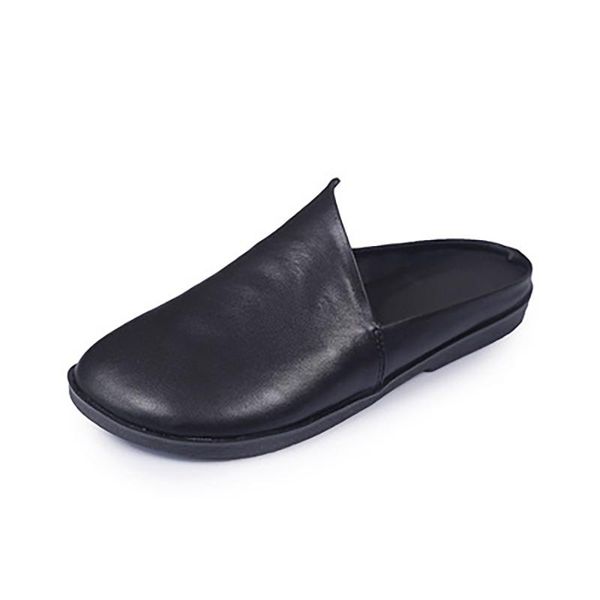 slippers leather sandals for women 2021 retro outwear flip-flops flat soft cowhine solid color comfortable feeling addicted classical, Black
slippers leather sandals for women 2021 retro outwear flip-flops flat soft cowhine solid color comfortable feeling addicted classical, Black