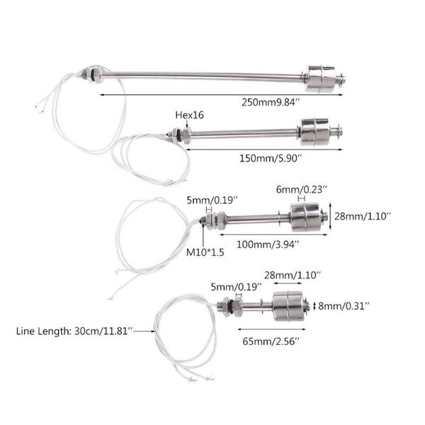 flow sensors j2fb stainless steel float switch tank liquid water level sensor double ball
flow sensors j2fb stainless steel float switch tank liquid water level sensor double ball