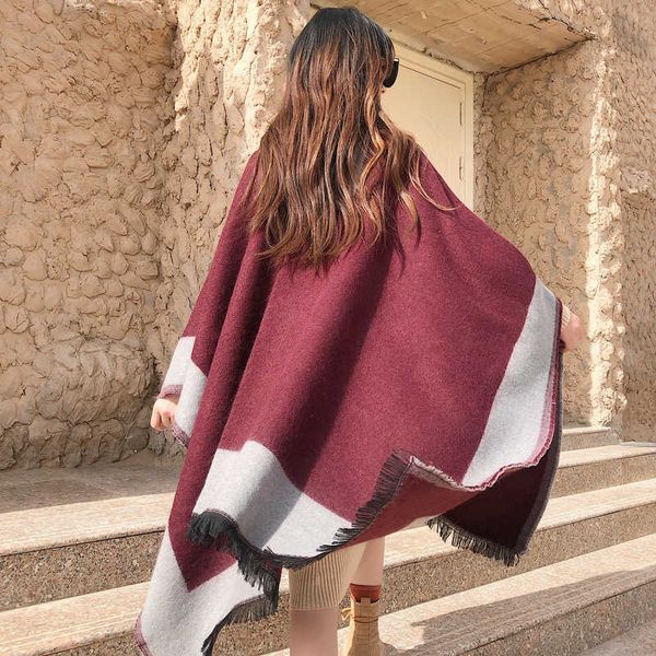 tibet qinghai lake tourism shawl scarf nepal dert national autumn and winter color matching cloak female, Blue;gray
tibet qinghai lake tourism shawl scarf nepal dert national autumn and winter color matching cloak female, Blue;gray