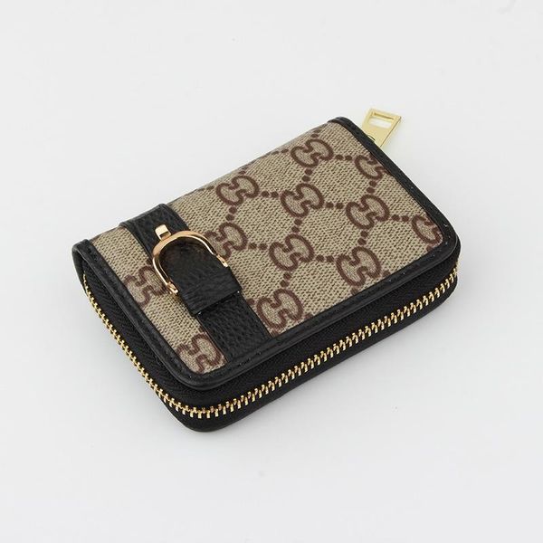 card holders women's compact organ bag driver's license bank clip exquisite high-end large capacity wallet, Brown;gray
card holders women's compact organ bag driver's license bank clip exquisite high-end large capacity wallet, Brown;gray