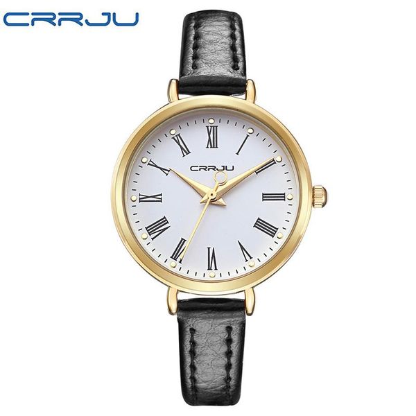 wristwatches crrju fashion casual simple style leather strap quartz wristwatch waterproof women watch relogio, Slivery;brown
wristwatches crrju fashion casual simple style leather strap quartz wristwatch waterproof women watch relogio, Slivery;brown