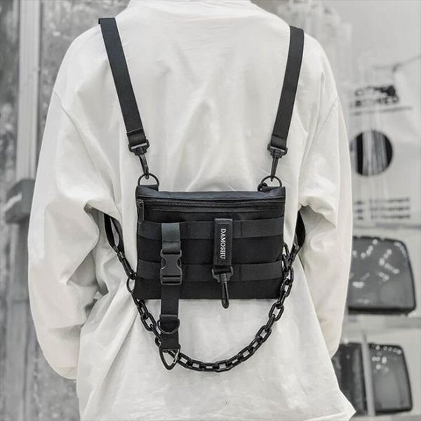 men multifunction chest bag with plastic chain tactical phone man vintage crossbody bags reflective backpack
men multifunction chest bag with plastic chain tactical phone man vintage crossbody bags reflective backpack