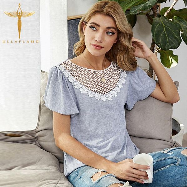 women's t-shirt stitching floral tshirt lace hollow o-neck women tees short sleeve gray leisure slim female tshirts summer tee, White
women's t-shirt stitching floral tshirt lace hollow o-neck women tees short sleeve gray leisure slim female tshirts summer tee, White