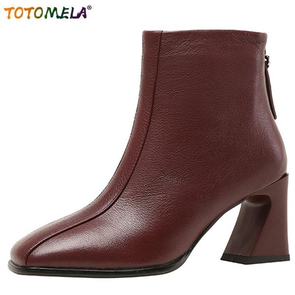 boots totomela arrive zipper women winter shoes fashion ankle retro hand made comfortable genuine leather, Black
boots totomela arrive zipper women winter shoes fashion ankle retro hand made comfortable genuine leather, Black