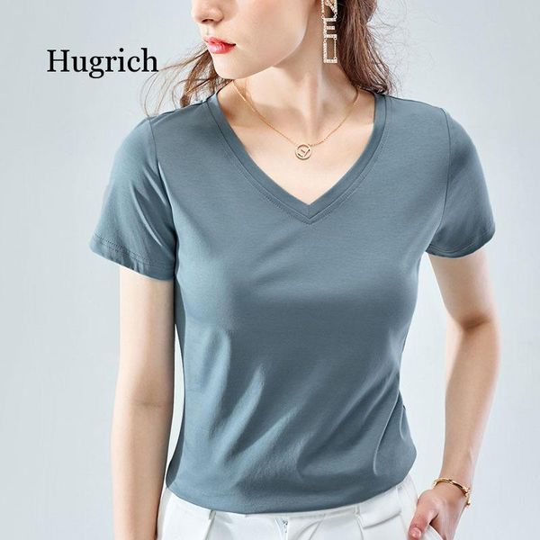 women's t-shirt double sided mercerized cotton short sleeve 2021 summer fresh and breathable round neck solid half to, White
women's t-shirt double sided mercerized cotton short sleeve 2021 summer fresh and breathable round neck solid half to, White