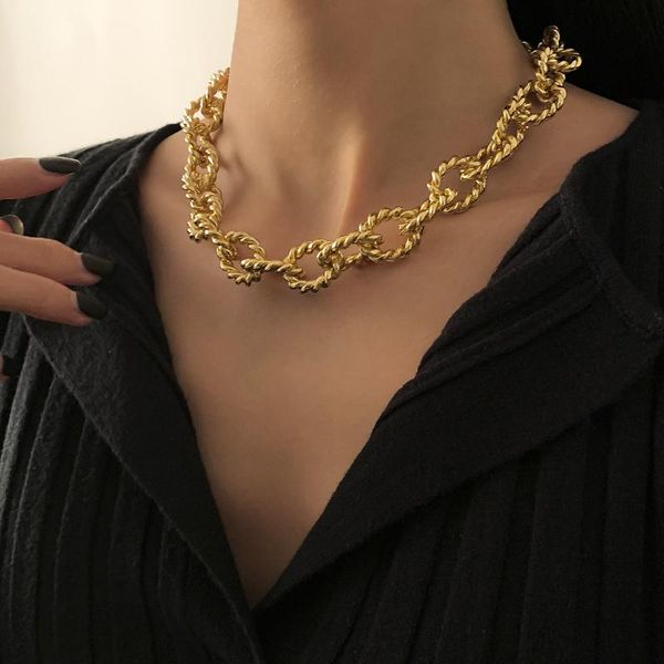 chokers jewelry exaggerated punk cross chain geometric necklace women's trendy hong kong style twist, Golden;silver
chokers jewelry exaggerated punk cross chain geometric necklace women's trendy hong kong style twist, Golden;silver