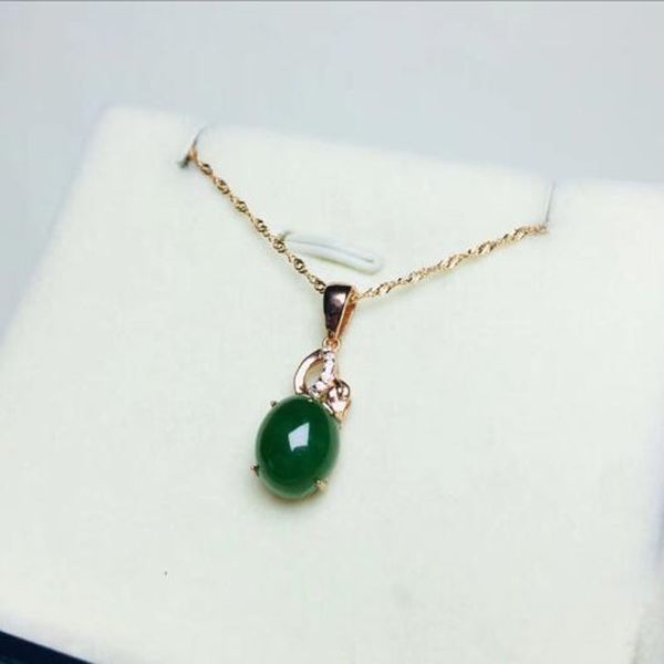 925 sterling silver jasper green hetian jade inlay water drop design lucky pendant + chain necklace for women fine jewelry gift, Black;brown
925 sterling silver jasper green hetian jade inlay water drop design lucky pendant + chain necklace for women fine jewelry gift, Black;brown
