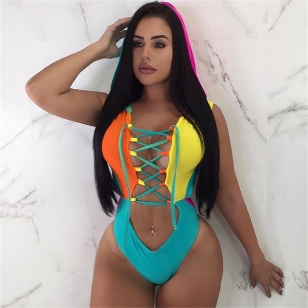 bandage swimsuit women patchwork swimwear female bodysuit hoodie bather bathing suit beachwear monokini 210521, White;black
bandage swimsuit women patchwork swimwear female bodysuit hoodie bather bathing suit beachwear monokini 210521, White;black