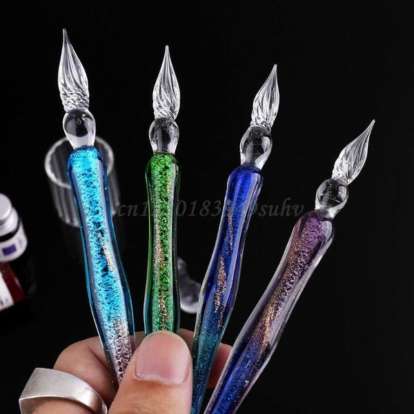 fountain pens ootdty gradient starry sky glass dip pen holder signature ink calligraphy box
fountain pens ootdty gradient starry sky glass dip pen holder signature ink calligraphy box