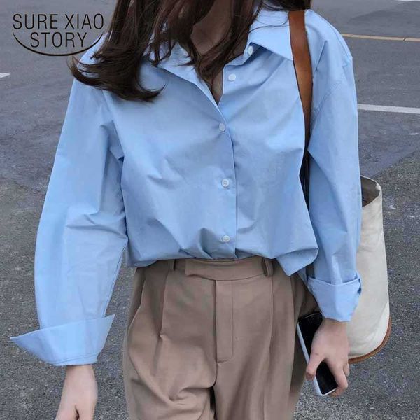 casual loose women blouses shirts minimalist single-breasted female blue shirts spring summer oversized femme 11297 210528, White
casual loose women blouses shirts minimalist single-breasted female blue shirts spring summer oversized femme 11297 210528, White
