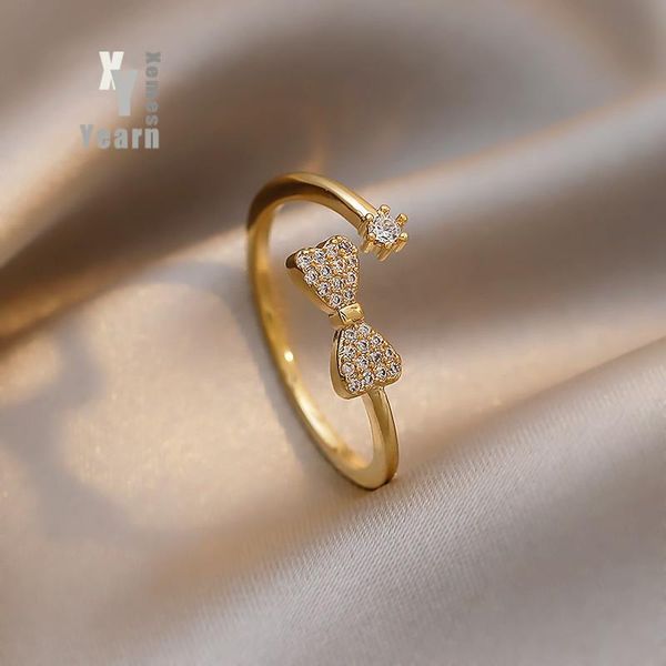 cluster rings sweet small bow for woman's female ins minority design cold wind high sense light luxury 2021 girls trend, Golden;silver
cluster rings sweet small bow for woman's female ins minority design cold wind high sense light luxury 2021 girls trend, Golden;silver