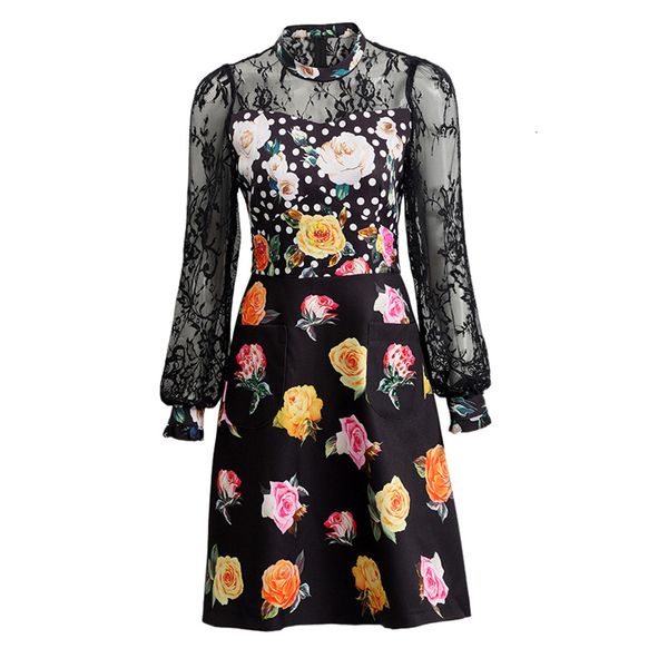 spring fashion runway retail print femme robe black party women's dress, Black;gray
spring fashion runway retail print femme robe black party women's dress, Black;gray