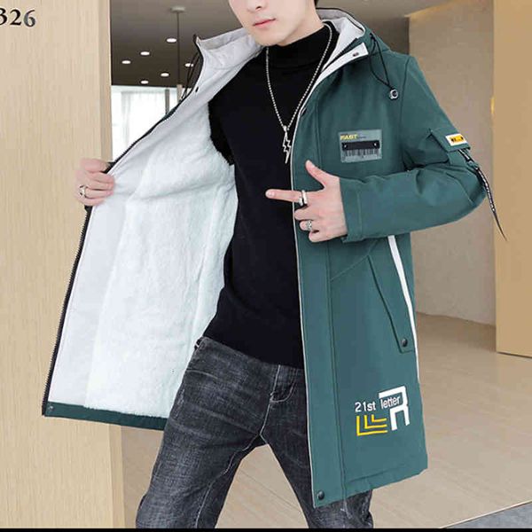 men's hoodies & sweatshirts autumn winter new korean fashion streetwear mid long windbreaker plush thickened casual cotton loose p, Black
men's hoodies & sweatshirts autumn winter new korean fashion streetwear mid long windbreaker plush thickened casual cotton loose p, Black