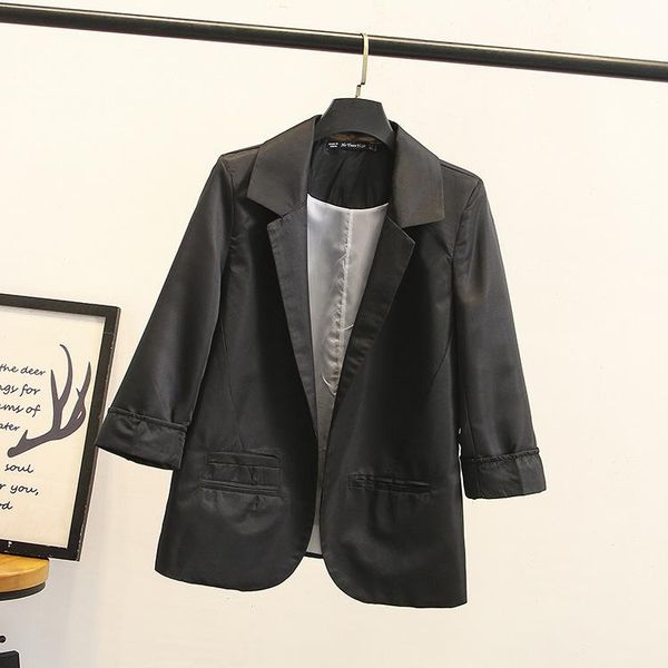 women's suits & blazers 2021 autumn wind candy color part sleeve volume edge buckle small suit loose coat woman, White;black
women's suits & blazers 2021 autumn wind candy color part sleeve volume edge buckle small suit loose coat woman, White;black