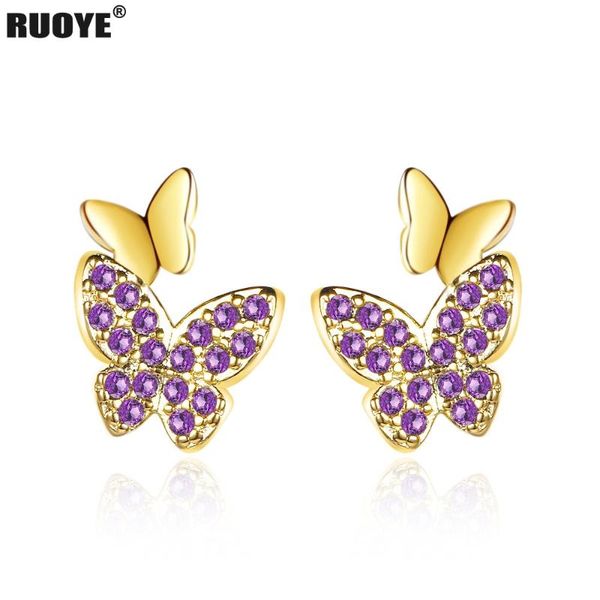 stud 925 sterling silver studs cute crystal butterfly earrings for women gold fashion jewelry, Golden;silver
stud 925 sterling silver studs cute crystal butterfly earrings for women gold fashion jewelry, Golden;silver