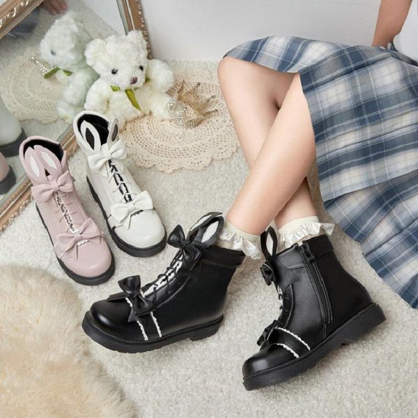 boots sianie tianie japanese style jk lolita girls shoes sweet kawaii ear design butterfly knot cosplay women ankle flat, Black
boots sianie tianie japanese style jk lolita girls shoes sweet kawaii ear design butterfly knot cosplay women ankle flat, Black